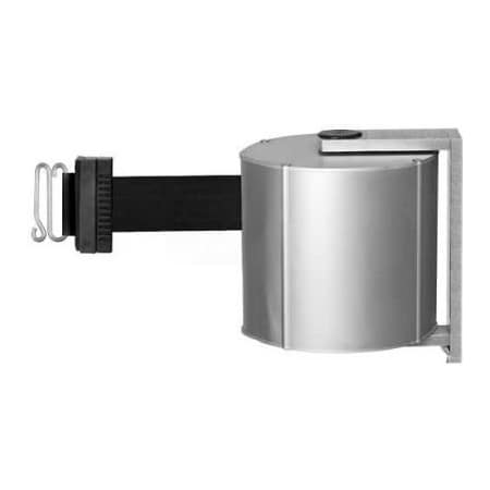 Lavi Industries JetTrac Wall Mount Retractable Belt Barrier, 65' Black Belt/S-Hook 50-5550/SA/BK/S